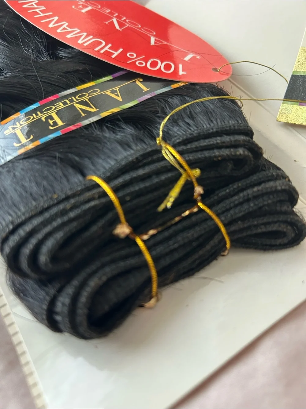 Janet Collection Human Hair European Curl Extensions 12” - Color 1B